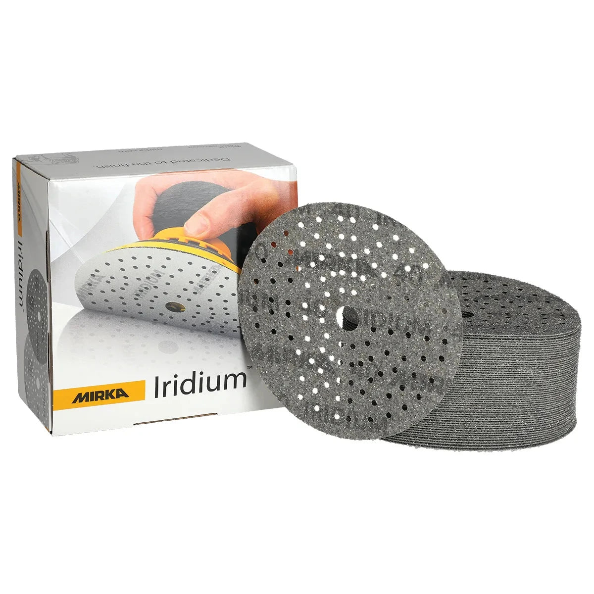 Шлифовальный круг Mirka Iridium, Ø150 мм, Grip, 121 отверстие